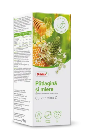 Dr. Max Sirop patlagina si miere, 245ml