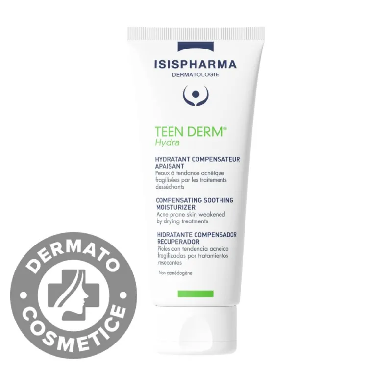 Crema pentru pielea predispusa la acnee Teen Derm Hydra, 100ml, Isis Pharma — preț și oferte