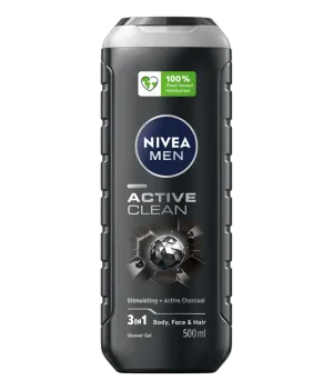 Gel de dus Active Clean, 500ml, Nivea