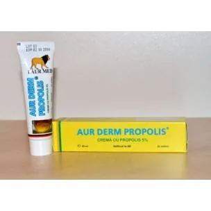 Aur Derm crema cu propolis 5% - 30ml - LAUR MED ELZIN PLANT — preț și oferte