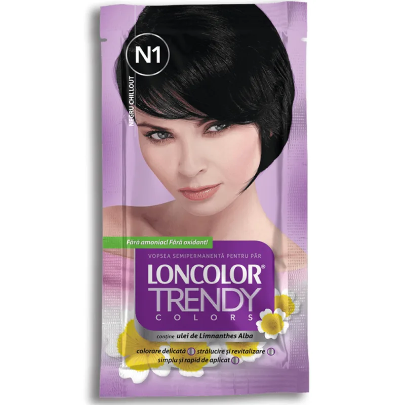 Vopsea semipermanenta Trendy Colors N1, 50ml, Loncolor — preț și oferte