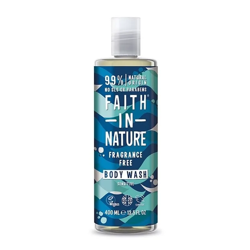Faith in Nature Gel de dus natural, fara parfum, hipoalergenic, 400 ml — preț și oferte
