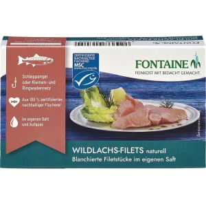 File de Somon Salbatic in Suc Propriu 125g