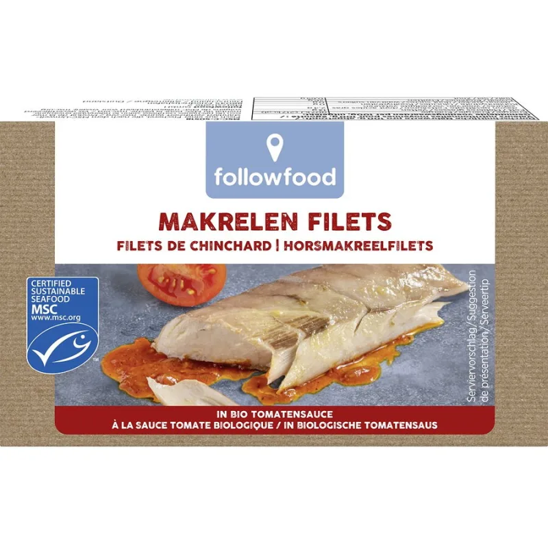 File de Macrou Salbatic in Sos de Rosii 125g FOLLOWFISH — preț și oferte