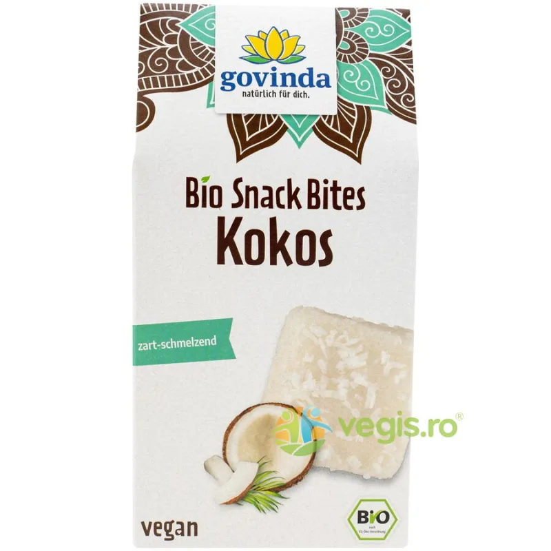 Gustari cu Nuca de Cocos Ecologice/Bio 100g GOVINDA — preț și oferte