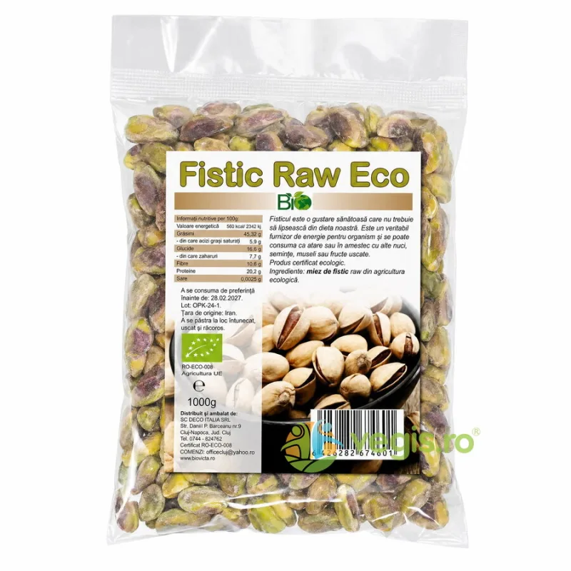 Fistic Crud Raw Ecologic/Bio 1kg Deco Italia — preț și oferte
