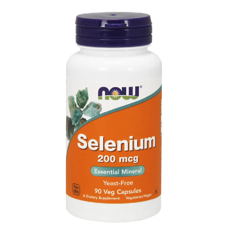 Seleniu, 200 mcg, 90 capsule vegetale, Now Foods — preț și oferte