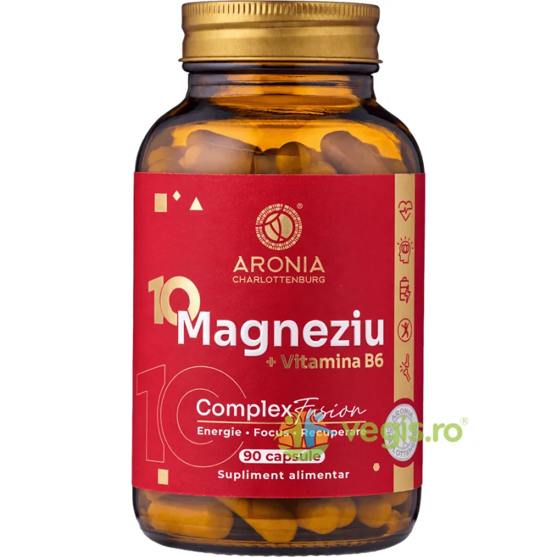 10 Magneziu + Vitamina B6 Complex Fusion 90cps Aronia Charlottenburg — preț și oferte