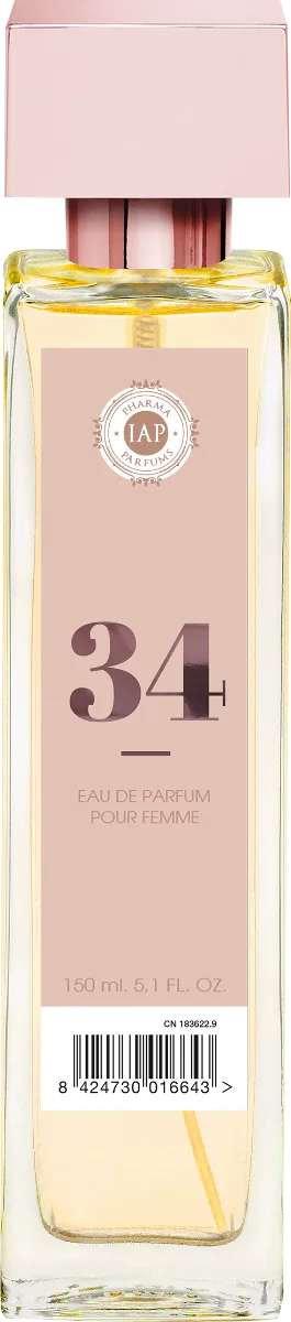 Apa de parfum pentru femei Nr. 34, 150ml, IAP Pharma