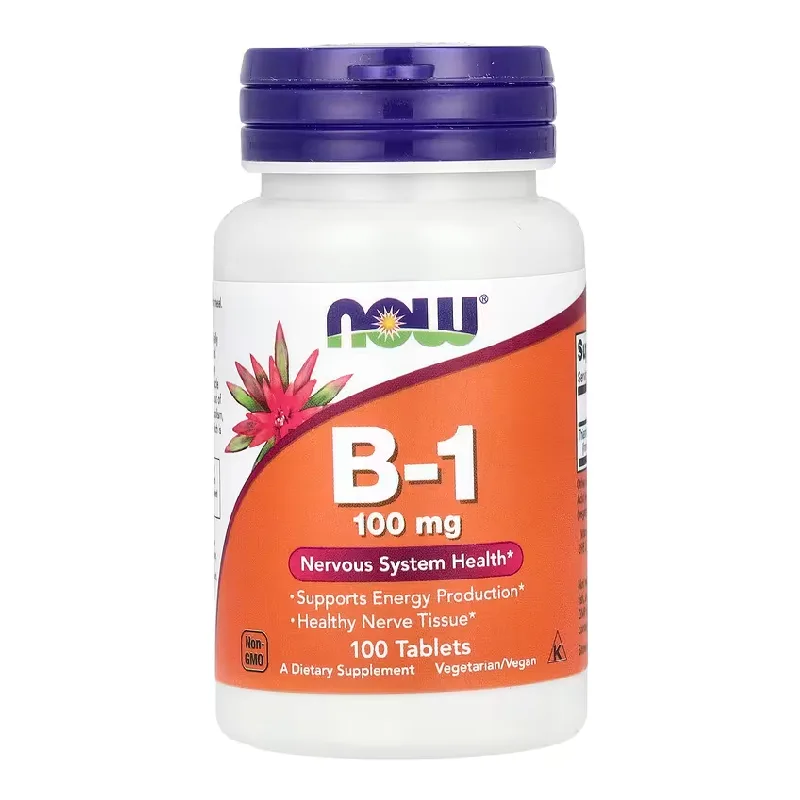 Vitamina B-1, 100 mg, 100 tablete, Now Foods — preț și oferte