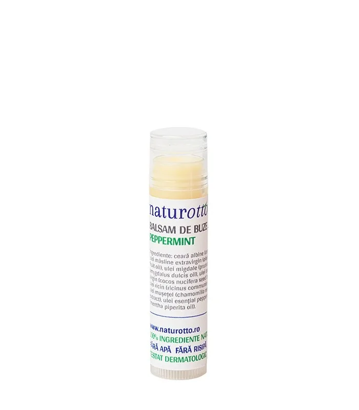 Balsam de buze Peppermint, 4g, Naturotto — preț și oferte