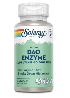 DAO Enzyme, Extract din Germeni de Mazăre, 30 Capsule Vegetale, Secom