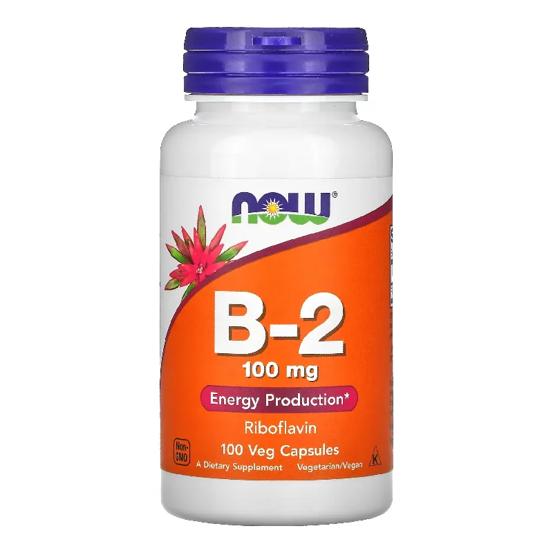 Vitamina B-2, 100 mg, 100 capsule vegetale, Now Foods — preț și oferte