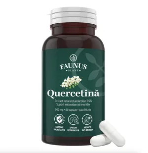 Quercetină, 90 Capsule Vegetale, Faunus Plant