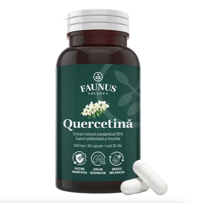Quercetină, 90 Capsule Vegetale, Faunus Plant — preț și oferte