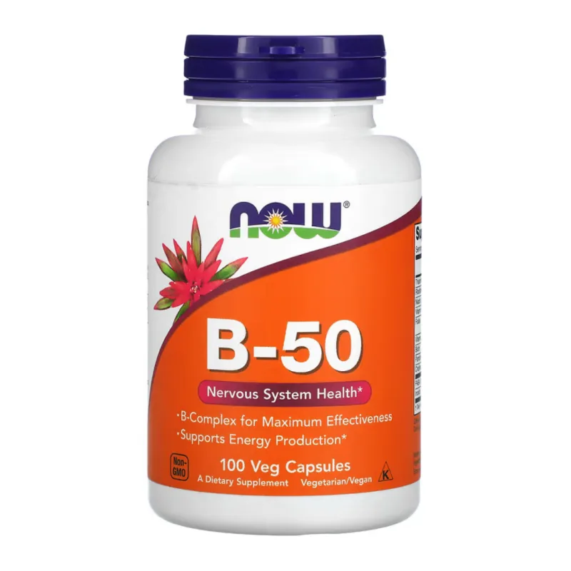 B-50 Complex, 100 tablete, Now Foods — preț și oferte