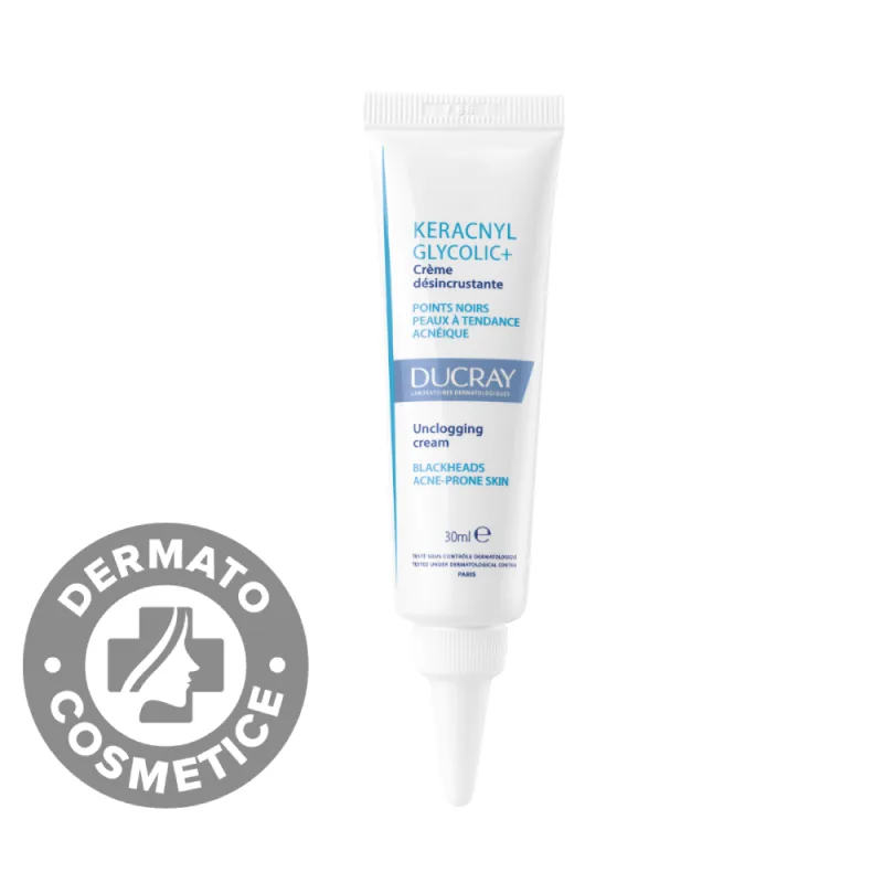 Crema calmanta pentru tenul cu tendinta acneica Keracnyl Glycolic+, 30ml, Ducray — preț și oferte