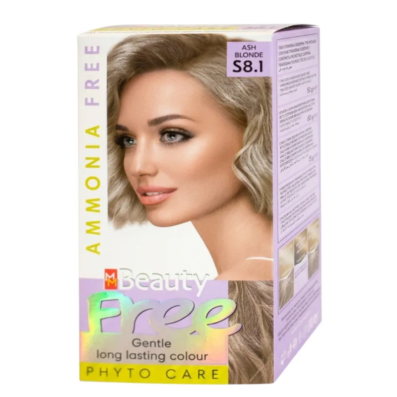 Vopsea de par fara amoniac S8.1 Blond cenusiu, MM Beauty Free| 110 g SOLVEX COSMETICS INFINITY — preț și oferte