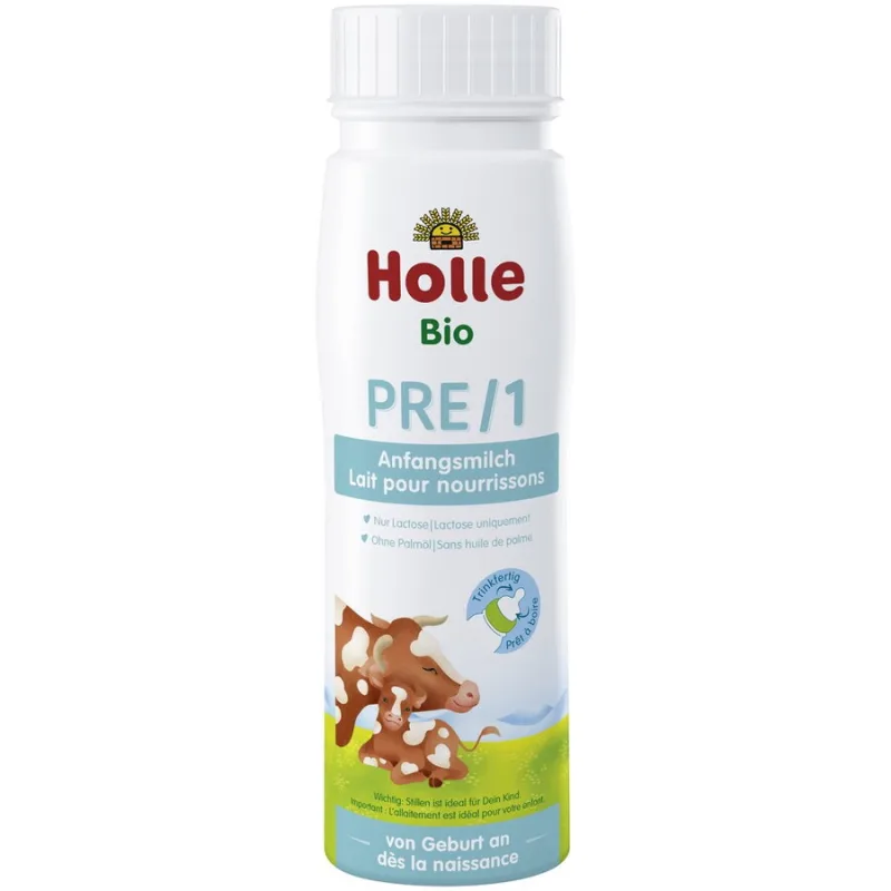 Formula de Lapte Gata Preparat pentru Sugari +2 Saptamani Ecologic/Bio 200ml HOLLE — preț și oferte
