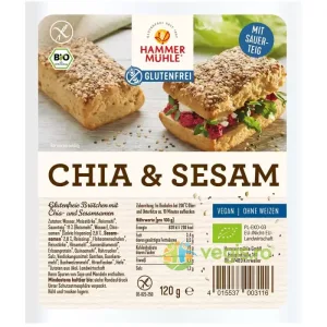 Chifle cu Chia si Susan fara Gluten Ecologice/Bio 2x60g