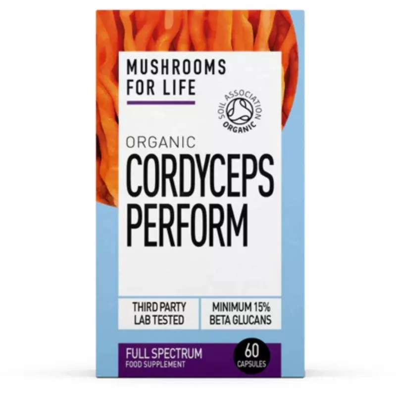 Organic Cordyceps Perform 1000 mg Full Spectrum, 60 capsule, Mushrooms4Life MUSHROOMSFORLIFE — preț și oferte
