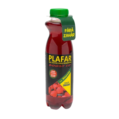 Sirop de zmeura Boost Fit cu stevie, 500ml, Plafar — preț și oferte