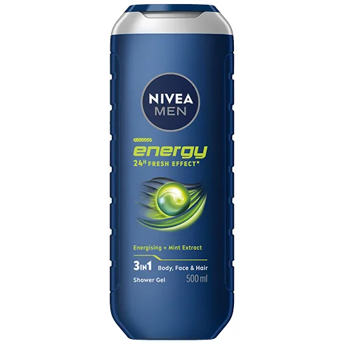 Gel de dus Energy, 500ml, Nivea — preț și oferte