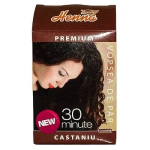 Vopsea de par cu henna, nuanta castaniu, 30 minute - 60g - Henna Sonia