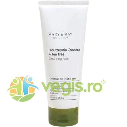 Spuma de Curatare cu Houttuynia Cordata si Arbore de Ceai 150ml MARY AND MAY — preț și oferte