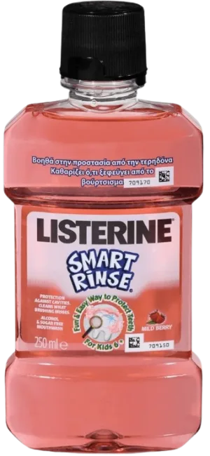 Apa de gura pentru copii Smart Rinse, 250ml, Listerine