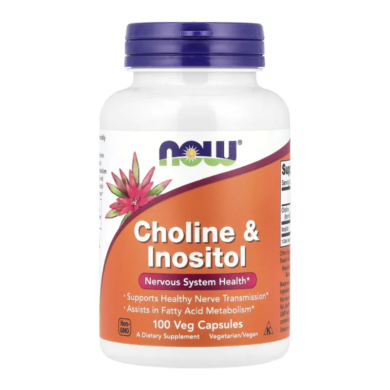 Colina cu Inositol, 100 capsule, Now Foods — preț și oferte
