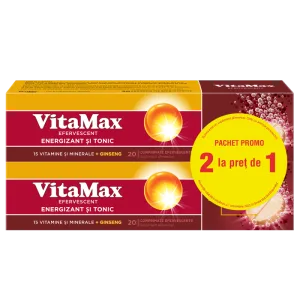 Pachet Vitamax 2 la pret de 1, 2 x 20 comprimate efervescente, Perrigo