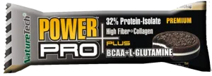 Baton energizant cu biscuiti si frisca Power Pro Plus, 80g, Nature Tech