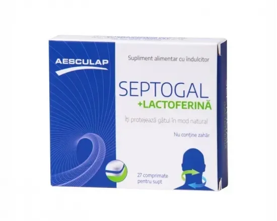 Septogal + Lactoferină, 27 Comprimate pentru Supt, Aesculap — preț și oferte