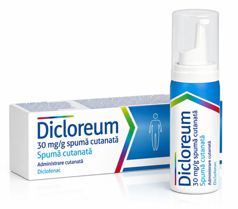 Dicloreum spuma cutanata 30mg/g, 50g, AlfaSigma ALFASIGMA S.P.A. - ITALIA — preț și oferte
