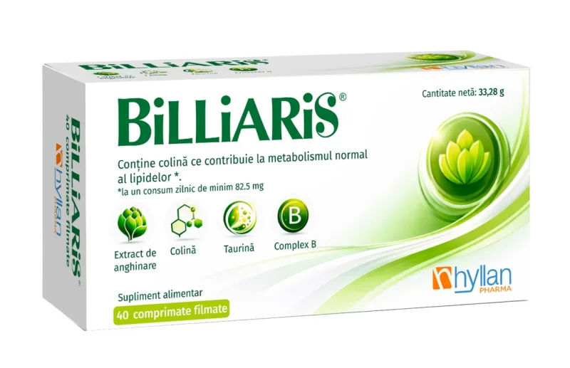 Billiaris, 40 comprimate, Hyllan HYLLAN PHARMA — preț și oferte