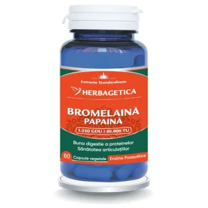 Bromelaina & Papaina, 60 capsule