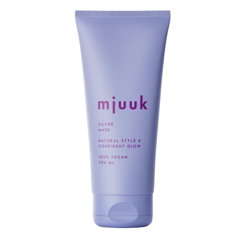 Masca neutralizatoare pentru par blond, vopsit si gri, Silver, 200 ml, Mjuuk — preț și oferte