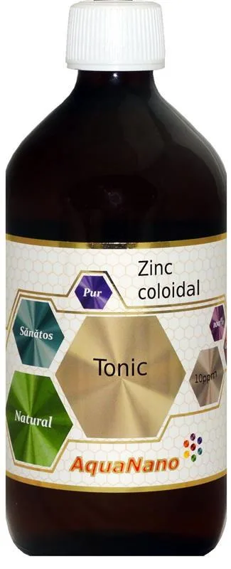 Zinc coloidal AquaNano Tonic 10ppm, 480 ml, Aghoras — preț și oferte