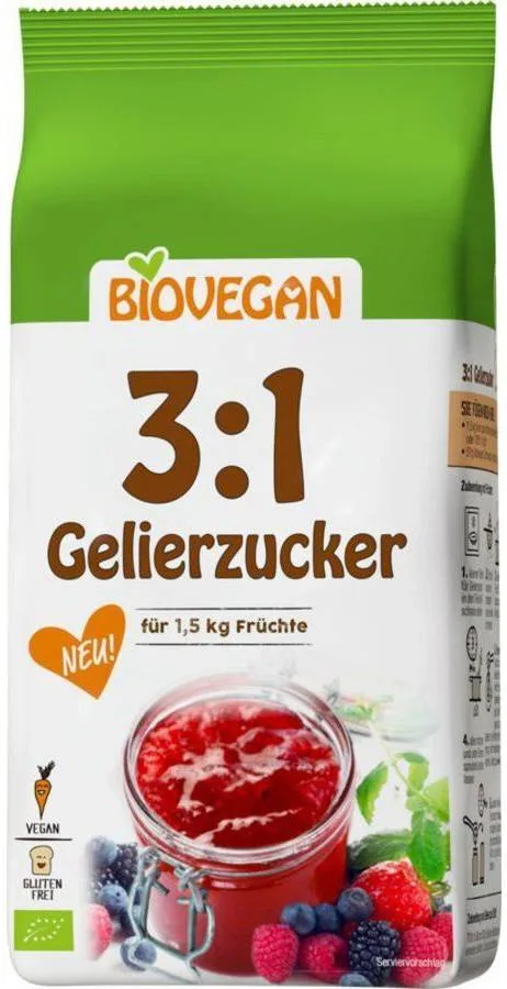 Zahar gelifiant 3:1 eco-bio, 500g BIOVEGAN Biovegan - Vitavegan — preț și oferte