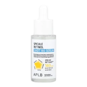 Ser facial anti-age cu micro spicule de retinol, Spicule Retinol Shot 180, 40 ml, APLB