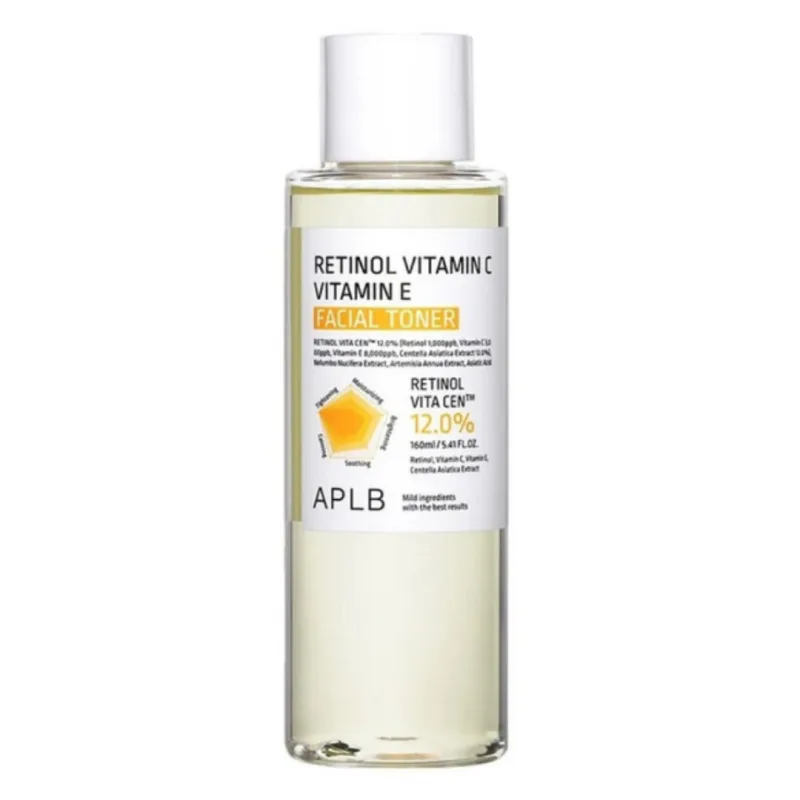 Lotiune tonica faciala cu Retinol, Vitamina C si Vitamina E, 160 ml, APLB — preț și oferte