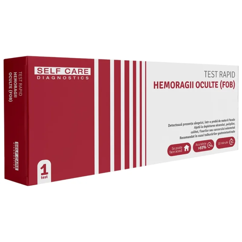 Test rapid hemoragii oculte (FOB), 1 bucata, Self Care SELF CARE MEDICAL — preț și oferte