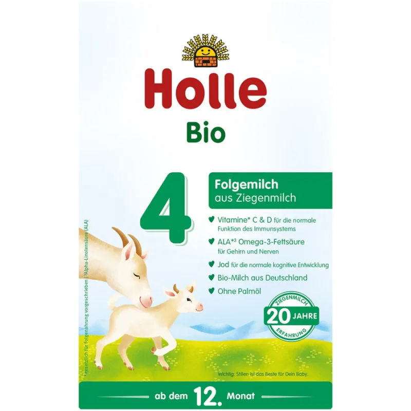 Lapte Praf de Capra pentru Sugari +12 Luni Formula 4 Ecologic/Bio 400g HOLLE — preț și oferte