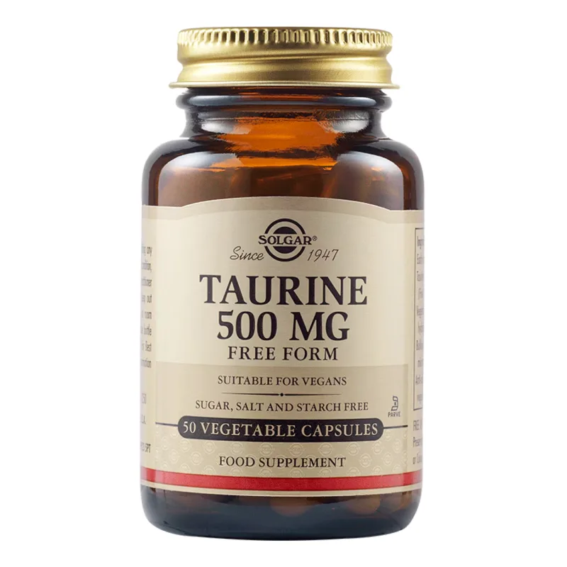 Taurina 500 mg, 50 capsule, Solgar — preț și oferte