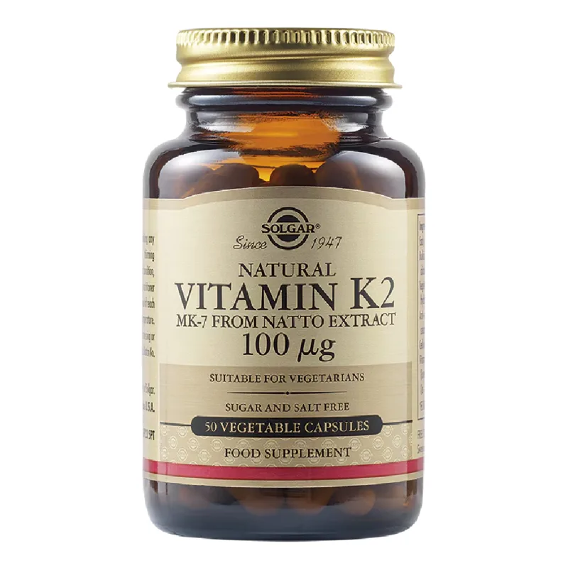 Vitamina K2 100 ug, 50 capsule, Solgar — preț și oferte