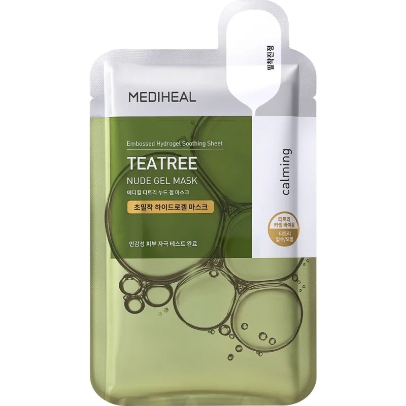 Mască de față din hidrogel pentru calmare, Teatree Nude Gel Mask, 30 g, Mediheal — preț și oferte