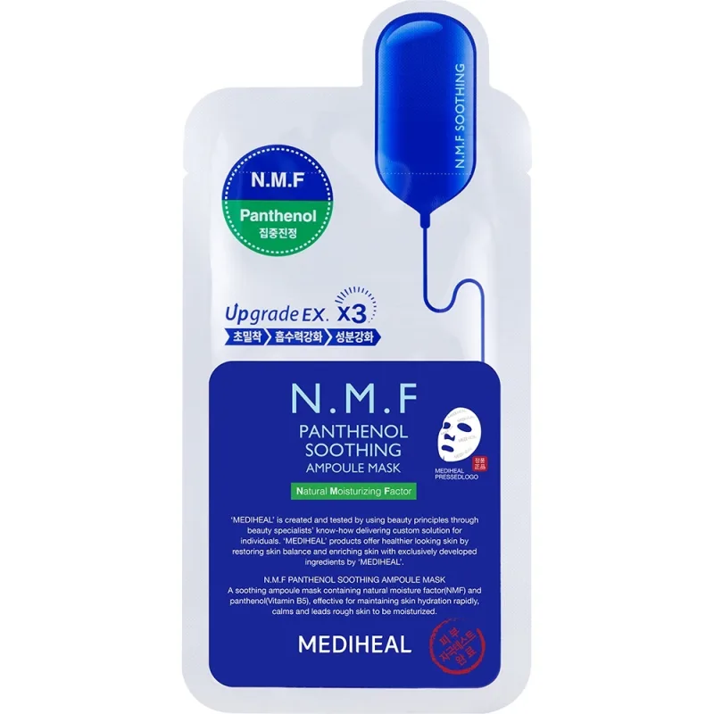 Mască de fața pentru calmare, N.M.F Pantenol Soothing Ampoule Sheet Mask, 27 ml, Mediheal — preț și oferte