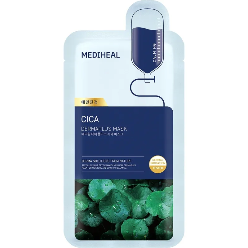 Mască de față pentru calmare, Dermaplus Cica Sheet Mask, 22 ml, Mediheal — preț și oferte