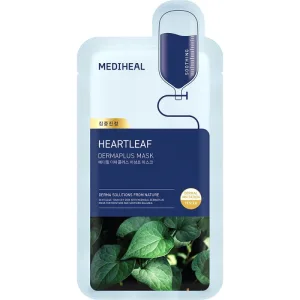 Mască de față echilibrantă, Dermaplus Heartleaf Sheet Mask, 22 ml, Mediheal